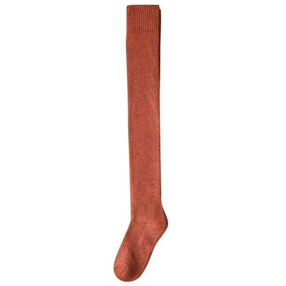 LEKODE Knee High Socks for Women Thermal Socks Thick Socks Women Socks Woman Socks Comfy Socks Women’s Socks Red One Size