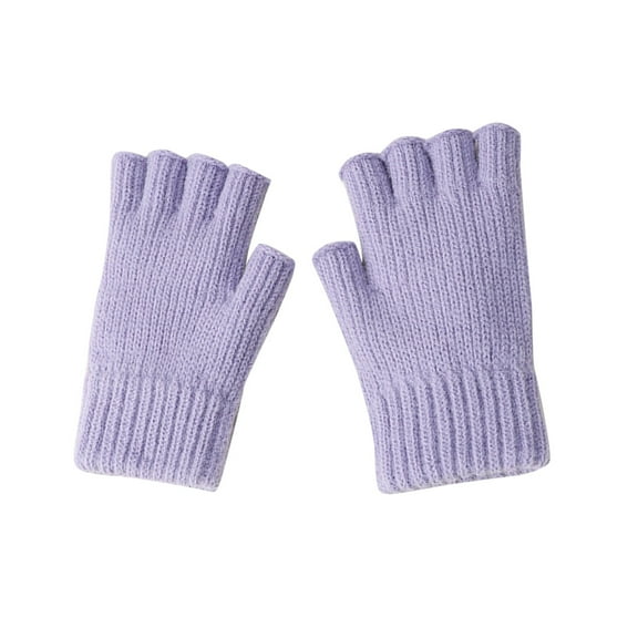 LEKODE Knit Gloves Fingerless Gloves for Women Cycling Gloves Winter Gloves for Women Thermal Gloves for Women Gloves for Cold Weather Warming Gloves I One Size