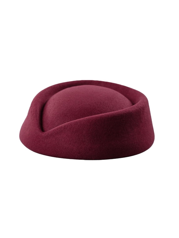 Ladies' hats Fedora Stylish Hat Classic Wide Brim round hat derby hats for women Costume Accessory kentucky derby hats for women cloche hats vintage hats women's fedora hats Wine One Size