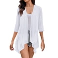 thumbnail image 1 of LEKODE Lightweight Cardigans for Women Light See Through Summer Cardigan Flowy Cardigan Sweaters for Women Loose Fit Womens Sweaters Cardigan Sweaters Sheer Cardigans Travel Cardigan Blue M, 1 of 6