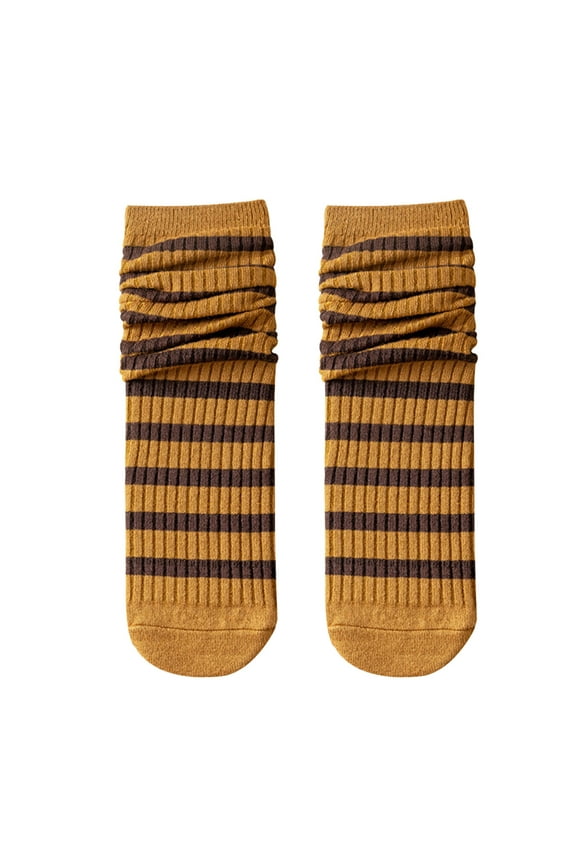 Long Socks Tube Socks with Stripes Winter Stockings Socks Women Socks Womens Womans Socks Women’s Socks J One Size
