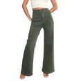 thumbnail image 1 of LEKODE Loose Jeans Boho Pants Cargo Pants Women Stretchy Jeans for Women Dress Pants Summer Pants for Women Flare Jeans for Women Trendy Pants Plus Size Jeans Green S, 1 of 6