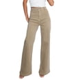 thumbnail image 1 of LEKODE Loose Jeans Going Out Pants Long Jeans Plus Size Jeans Boho Pants Comfy Pants Denim Jeans for Women Soft Jeans Beach Pants Relaxed Fit Jeans Cargo Pants Women Work Pants Beige L, 1 of 6