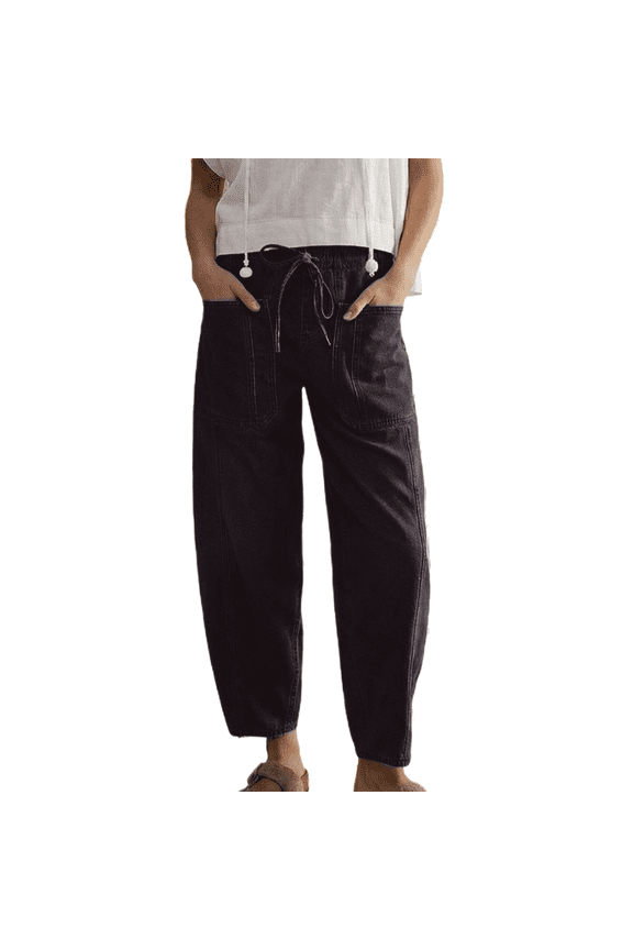 Loose Jeans Low Rise Jeans Long Jeans Soft Jeans Comfy Pants Trendy Pants Going Out Pants Summer Pants for Women Boho Pants Stretchy Jeans for Women Relaxed Fit Jeans Black L