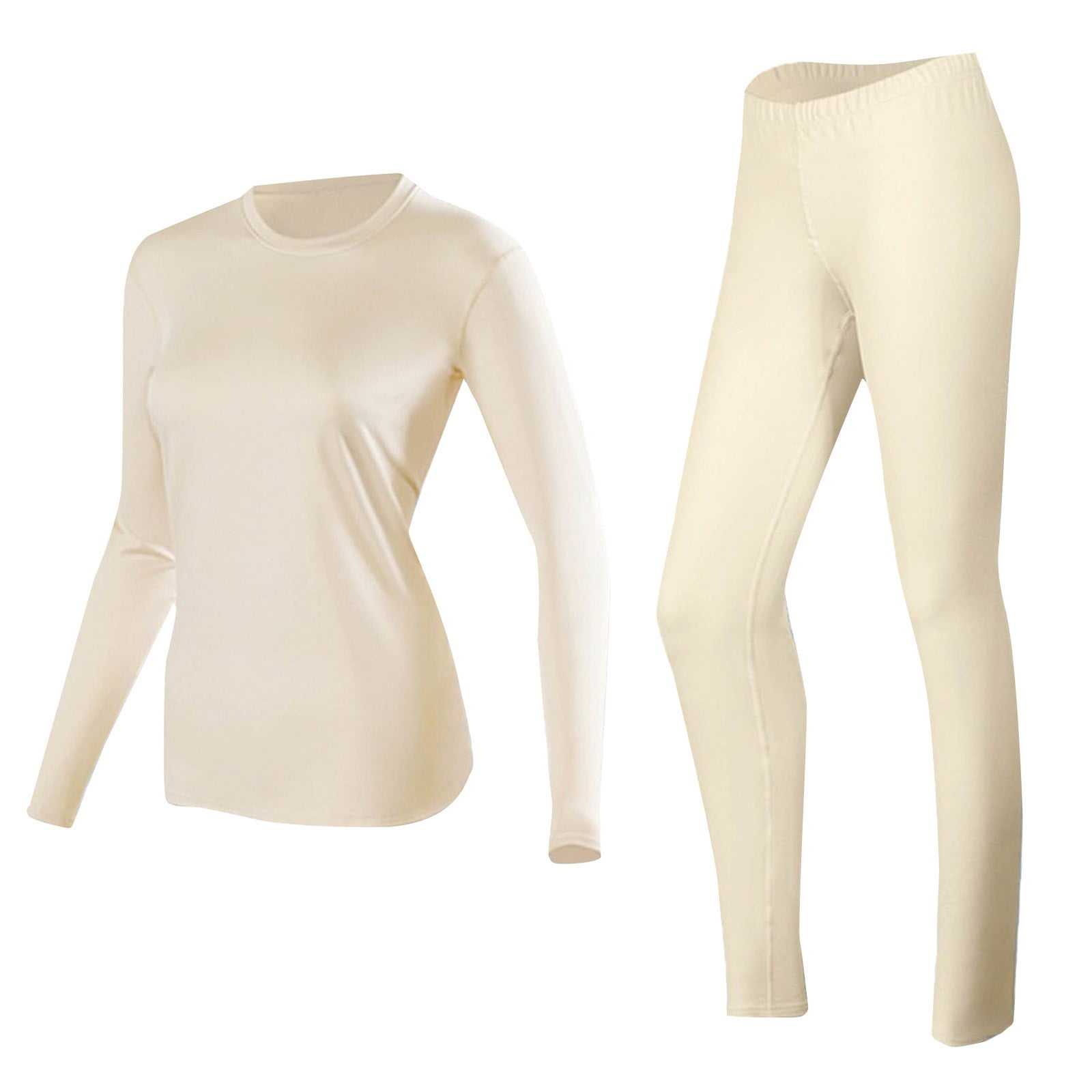 Loungewear Sets Woman Long Sleeve Undershirt for Women Pajama Sets for Women 2 Piece Fall Womens Tops Comfy Sets for Women Clothing Sweatpants Set for Women Cute Tops Beige XL