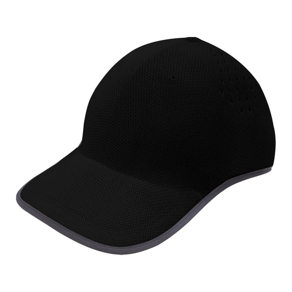 LEKODE Men Women Full Perforated Mesh Performance Baseball Cap, Quick‑Dry Breathable Curved Brim Hat, Adjustable Sport Sun Cap for Running Cycling Gym Daily Use Black One Size