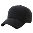 thumbnail image 1 of LEKODE Men Women Solid Wool‑Blend Baseball Cap, Thick Warm Winter Structured Curved Brim Hat, Adjustable Cold‑Weather Casual Cap for Commute Fall Winter Daily Use Grey A, 1 of 4