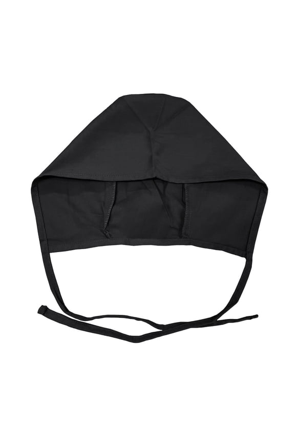 Men and Women Scrub Cap with Adjustable Elastic Tie-Back Lightweight, Breathable No-Slip Unisex Surgical Cap Black One Size