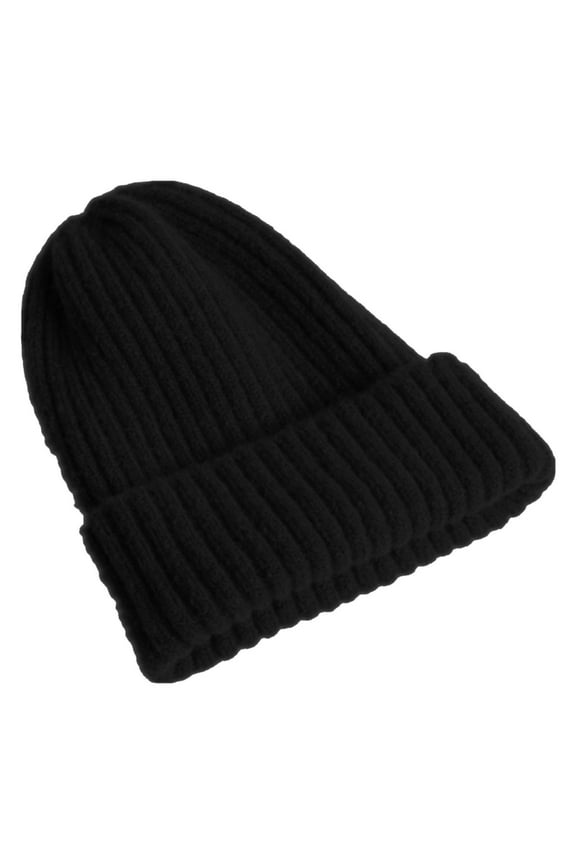 Mens Beanie Knit Cap Beanie Hats Womens Knit Hat Skull Cap for Locs Knit Hats Winter Hats for Women Black One Size