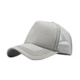 thumbnail image 1 of LEKODE Mens Womens Blank Plain Mesh Back Trucker Hat, Unprinted Curved Brim Baseball Cap, Adjustable Snapback Breathable Sun Hat for Custom Printing Daily Use Grey One Size, 1 of 3