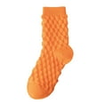thumbnail image 1 of LEKODE Mid Calf Socks Women Slipper Socks for Women Womens Cotton Socks Athletic Crew Socks for Women’s Socks Ladies Socks Long Socks for Women Orange One Size, 1 of 3