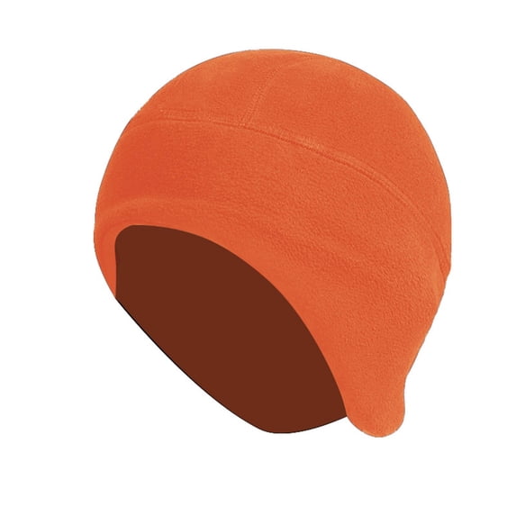 LEKODE Outdoor Cycling Cold-proof Ear Warm Cap Skull Cap Brimless Hat Womans Hat Women Hat Funny Hats Womens Winter Hat Orange One Size