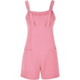 thumbnail image 1 of LEKODE Overalls for Women Overall Shorts for Women Plus Size Jumpsuit Jumpsuits for Women Casual Athletic Romper Womens Overalls Summer Jumpsuit Pink S, 1 of 7