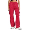 thumbnail image 1 of LEKODE Pant Plus Size Pants for Curvy Women Track Pants Women Palazzo Pants Dressy Beach Pants Golf Pants Lounge Pants Fashion Pants for Women Bootcut Pants Red 2 S, 1 of 9
