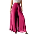 thumbnail image 1 of LEKODE Pant Straight Leg Pants Pants for Women Loose Fit Running Pants Women Golf Pants High Waisted Pants for Women Travel Pants Women Plus Size Pants Hot Pink L, 1 of 5