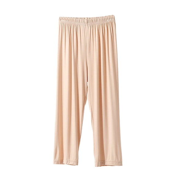 LEKODE Pants High Waisted Pants for Women Lounge Pants Women Summer Pants for Women Business Casual Pants for Women Gym Clothes for Woman Comfy Pants Women Beige L