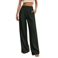 thumbnail image 1 of LEKODE Pants Quick Dry pants for Women Beach Pants for Women Golf Pants Comfy Pants Women Palazzo Pants for Women Dressy Summer Pants for Women Wide Leg Pants Woman Black L, 1 of 9