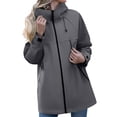 thumbnail image 1 of LEKODE Rain Jacket Men Hiking Jacket Windproof Trench Coats Lightweight Jacket Golf Jacket Waterproof Jacket Light Weight Jackets Womens Dustproof Loose with Pocket Daily Wear Gray 4XL, 1 of 7