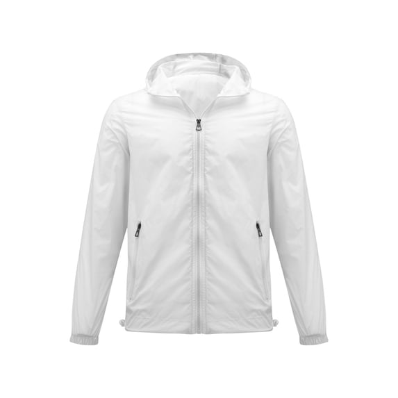 LEKODE Rain Jacket Men Running Coat Lightweight Portable Rain Coat Wind Breaker Jacket Womens Lightweight Jacket Dustproof Slim Fit Stylish Jacket Packable Waterproof Jacket Voyage Coat White L