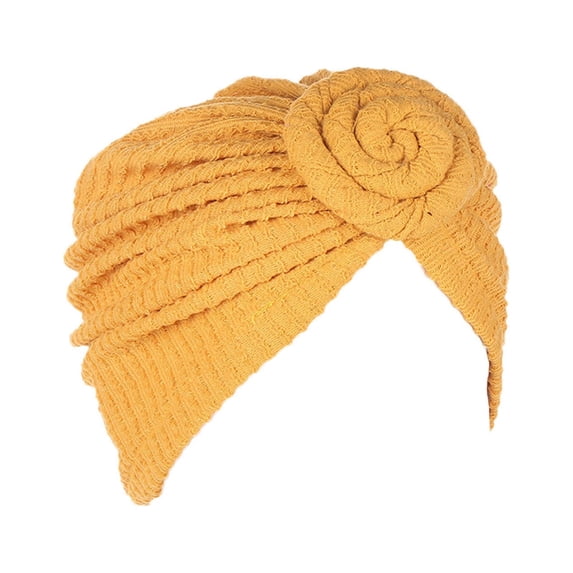 LEKODE Satin Head Cap Satin Head Scarf Headwraps Hair Wrap Satin Turban for Men Womens Skull Cap Men Hair Cap Yellow One Size