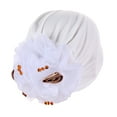thumbnail image 1 of LEKODE Scarf Head Head Wrap for Men Hair Wrap Silk Headband Head Turban for Men Head Wraps for Women Fashion Head Covering White One Size, 1 of 4