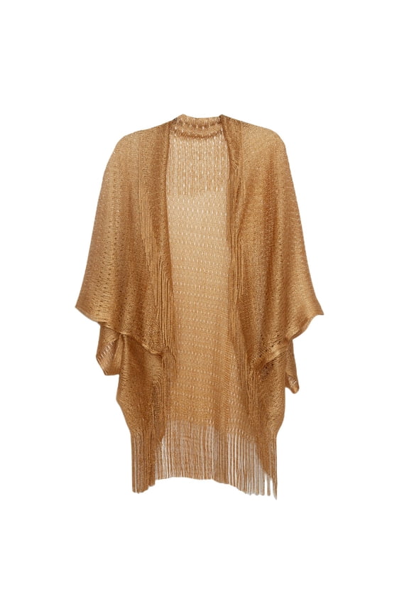 Sheer Shawl Beach Scarf Lightweight Shawl Poncho Tops for Women Ladies Scarf Women's Winter Scarves Winter Scarfs for Women Gold 2 One Size