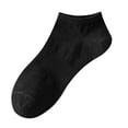 thumbnail image 1 of LEKODE No Show Socks Womens Athletic Socks Hiking Socks Hidden Invisible Boat Running Socks Cotton Socks Low Cut Liner Socks Invisible Socks Non Slip Socks with Heel Tab Socks Black One Size, 1 of 4