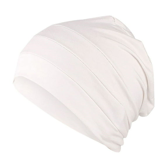 LEKODE Silk Head Wrap Head Covering Men Turban Head Wrap Women Turbans and Head Wraps Turbin Chemo Head Scarf for Women Head Scarves for Women's Hair White One Size