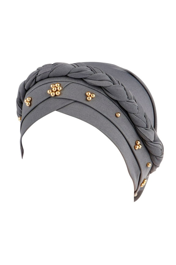 Silk Lined Scrub Caps Women Work Headbands for Women Summer Beanies Head Scarf Cotton Satin Wrap for Hair Satin Lined Skull Cap Hair Turbans for Women Gray One Size
