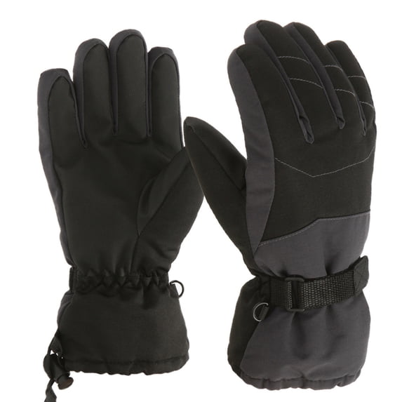 LEKODE Ski Gloves Fleece Gloves Cold Weather Gloves Women Gloves Womens Winter Gloves for Cold Weather Warming Gloves Thermal Gloves for Women Black M