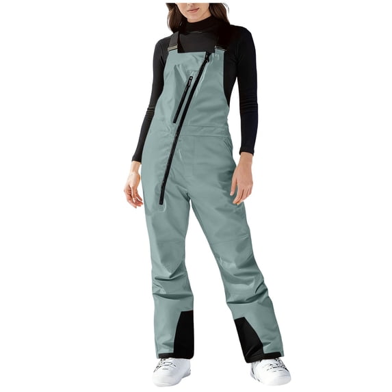 LEKODE Ski Onesie Women Woman Thermal Set Winter Onesie Women Ski Suits Ski Suits Ski Coat Women Ski Suit for Women Gray 3XL