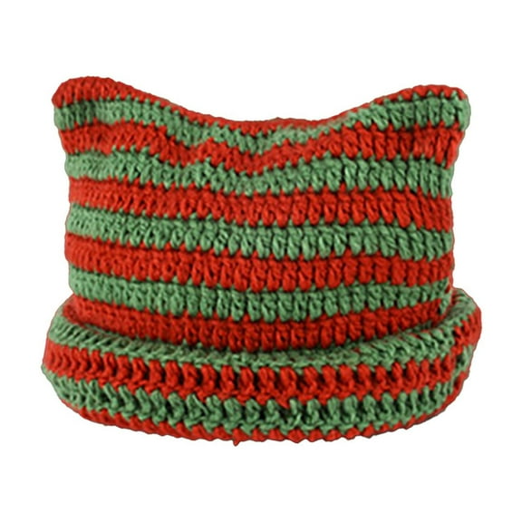 LEKODE Skull Cap for Locs Crochet Hats for Women Beanie Hat Summer Beanie Knit Beanies Skully Cap for Men Knitted Cap Green One Size