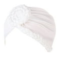thumbnail image 1 of LEKODE Skull Caps for Women Women's Head Wraps Head Covering Women's Head Scarves Boho Bandeau Womens Beanie Hats Men Hair Cap White One Size, 1 of 4