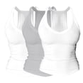 thumbnail image 1 of LEKODE Sleeveless Tops for Women 3 Piece Pack Built in Bra Tank Crew Neck Tunic T-shirts Plus Size Tank Tops for Women Tee Blouses Flowy Blouses Loose Fit Casual Shirts Women's Clothing Bronze M, 1 of 8