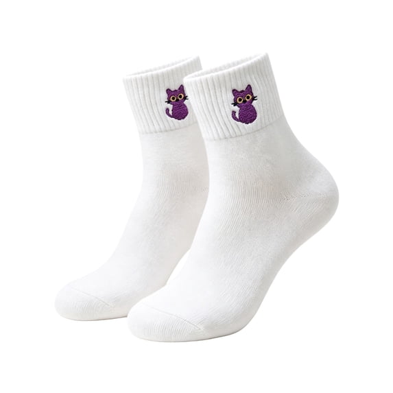 LEKODE Socks for Women Wide Calf Compression Socks Cozy Socks Halloween Compression Socks for Women Socks for Women and Women Halloween Socks Women Ankle Socks Plus Size Softball Socks White One Size