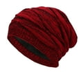 thumbnail image 1 of LEKODE Summer Beanie Knit Hats Knit Beanies Beanie for Women Mens Beanie Beanies Hats Men Winter Hat Red One Size, 1 of 3