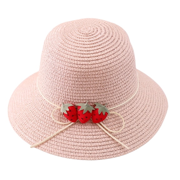 LEKODE Sun Visors for Women Beach Hats for Women Straw Bucket Hat Womens Beach Hat Cowboy Hat Hiking Hat Women Floppy Sun Hats for Women Pink One Size