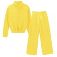 thumbnail image 1 of LEKODE Sweat Pants and Hoodie Set Women Matching Sweat Set Two Piece Tracksuit for Women 2 Piece Matching Summer Pant Color Sport Suit and Hooded Suits Sets Summer Work Outfits for Women Yellow Xl, 1 of 3