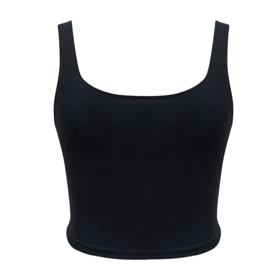 LEKODE Tank Tops for Women Square Neck Casual Sleeveless Camisole Peplum Shirts Gauze Tops Chiffon Tank Tops Spaghetti Strap Tank Top Lightweight Blouse Summer Outfits Black M