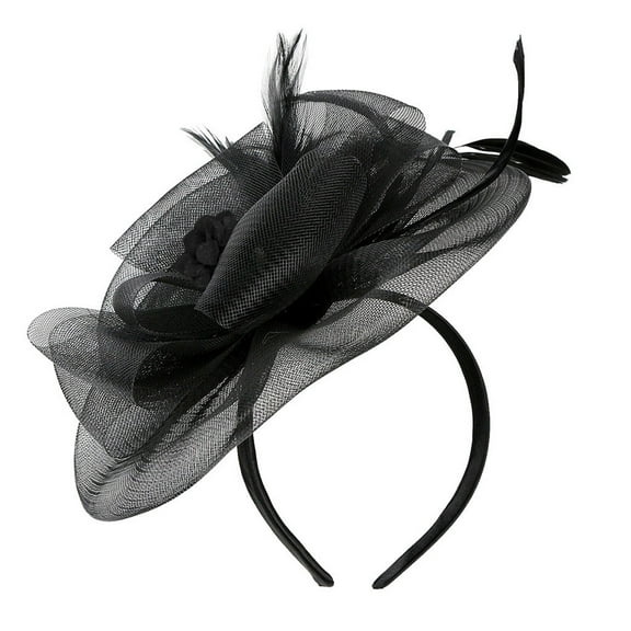 LEKODE Tea Hats for Women 2025 Fascinator for Women Tea Hats Fascinator Hat Fascinators for Women Fancy Hats for Women Women Hats Fashion Black One Size