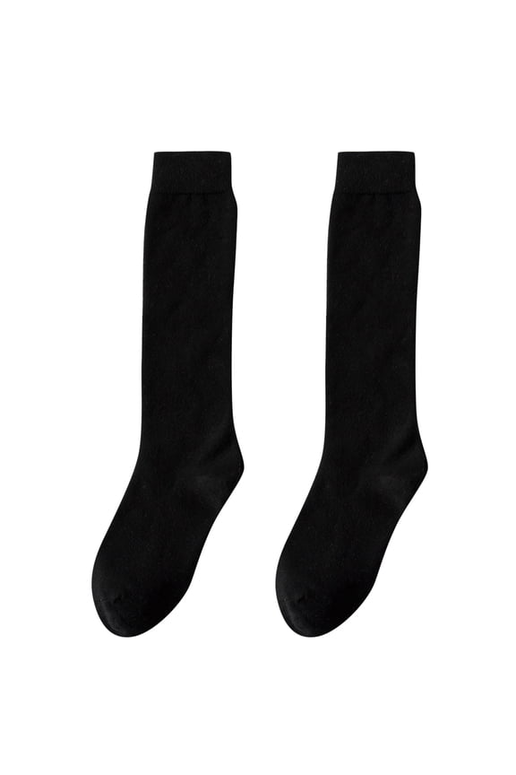 Ted Stockings Knee High Calf Socks Soccer Socks Stockings Leg Warmers Compression Socks for Women Ted Stockings for Women Extra Calves Tube Socks Black One Size