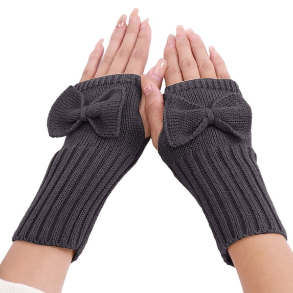 LEKODE Thermal Gloves for Women Arm Warmers Fingerless Gloves for Women Thermal Gloves Men Winter Gloves for Women Thermal Gloves for Women Biking Gloves Women Gloves Dark Gray One Size