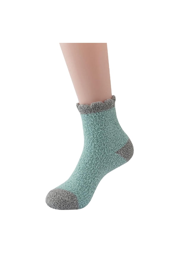 Thick Fuzzy Socks Slipper Socks for Women Mid Calf Socks Women Athletic Socks Women Socks for Men Sock Crew Running Socks Women C One Size