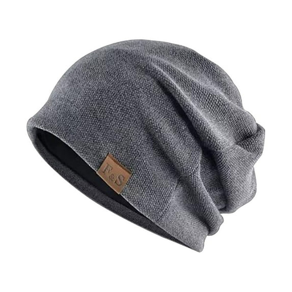 LEKODE Thin Beanie Brimless Hat Warm Hats for Women Brimless Hats for Women Winter Caps for Women Brimless Caps for Women Beanies Women Dark Gray One Size