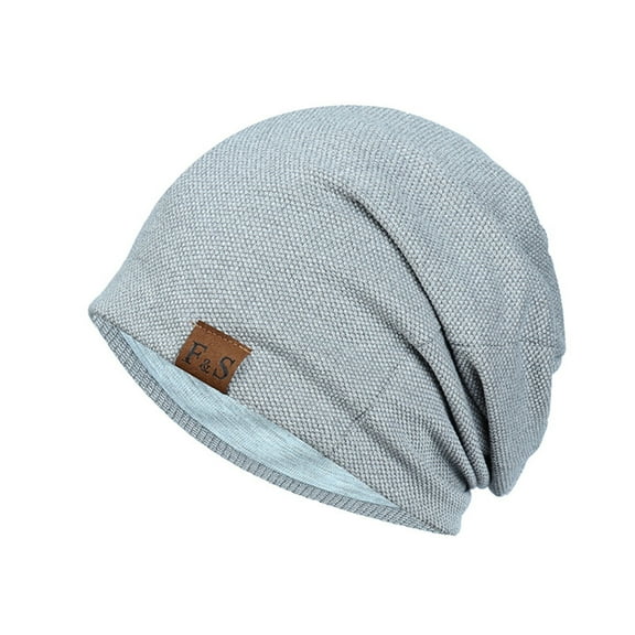LEKODE Thin Beanie Brimless Hat Warm Hats for Women Funny Hats Winter Hat Women Mens Hats Women Hat Gray One Size