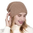 thumbnail image 1 of LEKODE Thin Beanie Brimless Hat Warm Hats for Women Funny Hats Women Hats Mens Beanie Women Hat Khaki One Size, 1 of 8