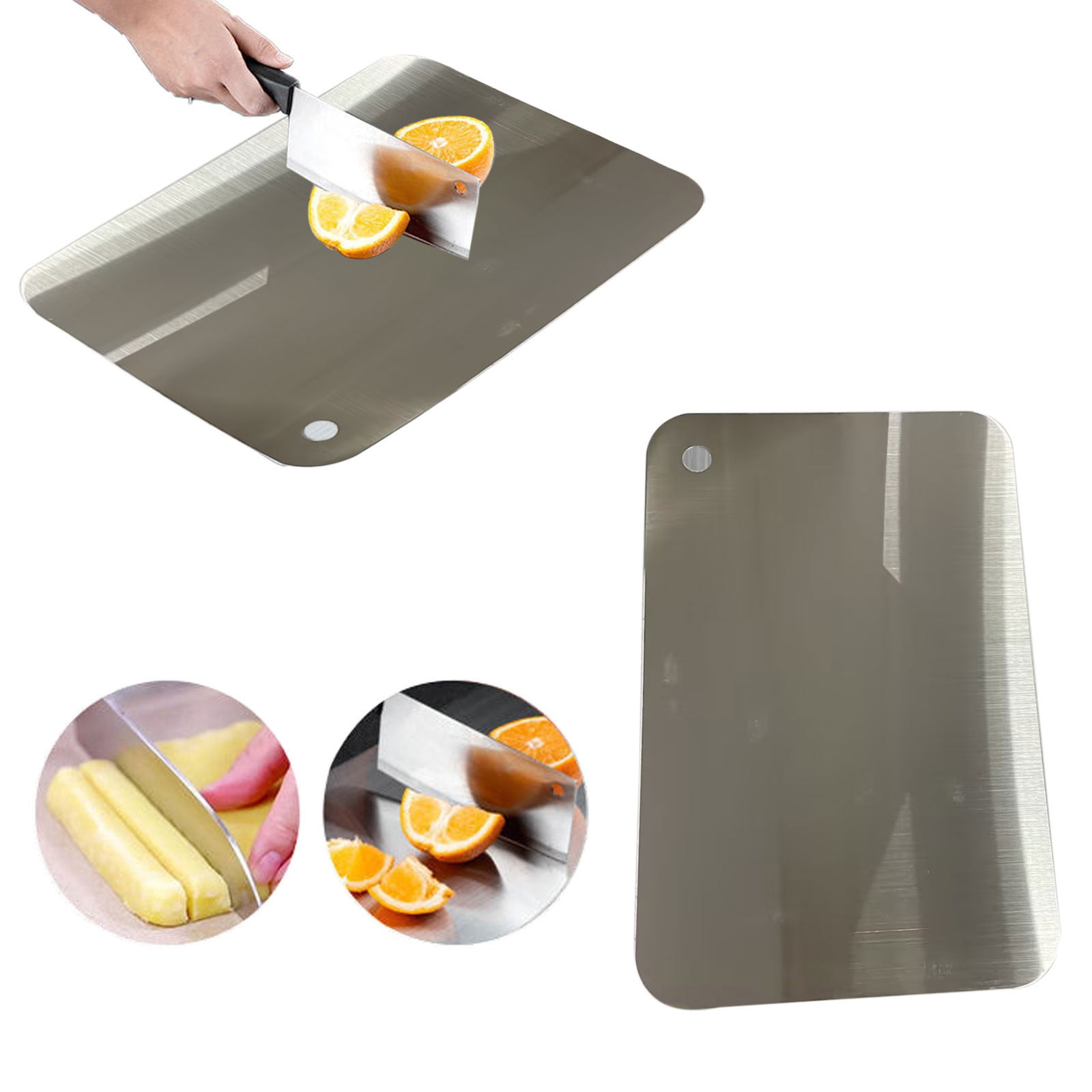 Titanium Cutting Board - 12x18 Inch, Non-Toxic, Double-Sided Kitchen Board, Easy Clean