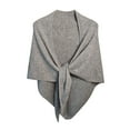 thumbnail image 1 of LEKODE Triangle Scarf Shawl Wraps for Women Pashmina Shawls Poncho Sweater Women Shawl Women's Shawls Knit Ponchos for Women Light Ash One Size, 1 of 4