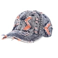 thumbnail image 1 of LEKODE Vintage Adjustable Washed Distressed Denim Baseball Hat for Women Men Gold One Size, 1 of 7