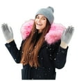 thumbnail image 1 of LEKODE Warm Gloves Workout Gloves Hiking Gloves Winter Gloves for Women Winter Gloves Men Womens Winter Gloves Biking Gloves Women Gloves Gray One Size, 1 of 9